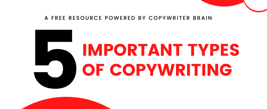 Five Important Types Of Copywriting