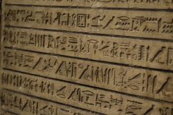 Hieroglyphic, Writing, Egyptian, Museum, Vienna